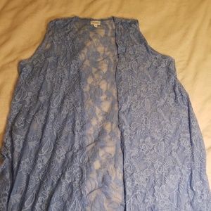 Med lularoe lace joy vest